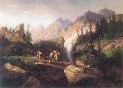unknow artist Smugglers in the Tatra Mountains china oil painting artist
